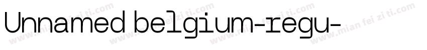 Unnamed belgium-regu字体转换